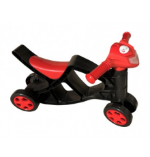 Детский беговел Минибайк 0136/02 черный с красным