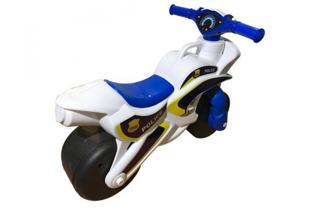 Детский беговел байк ПОЛИЦИЯ 0138/510 с широкими колесами