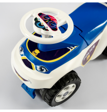 Детский толокар Машинка 0141/11 бело-синий