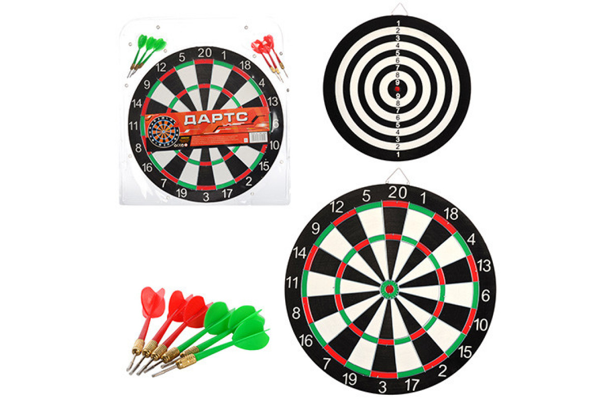 Дартс двухсторонний MS 0096 с дротиками