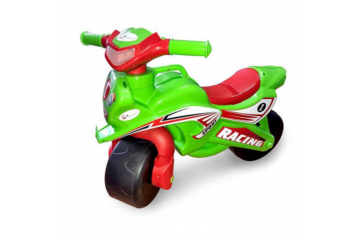 Толокар мотоцикл Doloni 0139/1/6 музыкальный зеленый