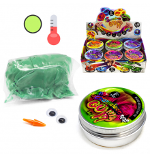 Жуйка для рук "Chameleon Gum" GUM-01-01UС в металевій коробочці  Зелено-салатовий