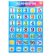 Детский обучающий набор магнитов "Цифры" 1151ATS для 3х лет Голубой