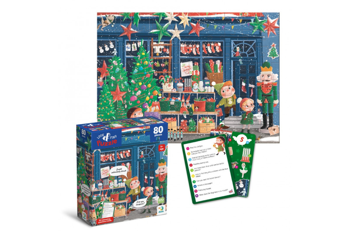Детский пазл Ищи и находи "Зимние праздники" DoDo Toys 300663, 80 элементов