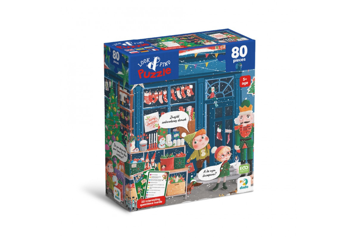 Детский пазл Ищи и находи "Зимние праздники" DoDo Toys 300663, 80 элементов