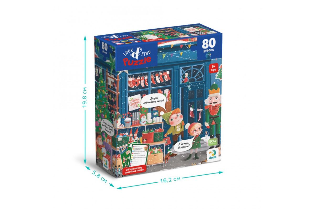 Детский пазл Ищи и находи "Зимние праздники" DoDo Toys 300663, 80 элементов