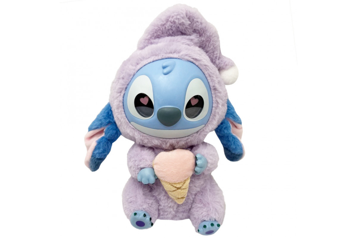 Детская мягкая игрушка-брелок "Стич с колпаком" STITCH(Violet) 26 см