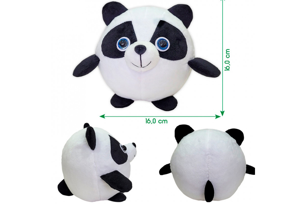 Игрушка мягконабивная Круглик Панда МС 080501-13