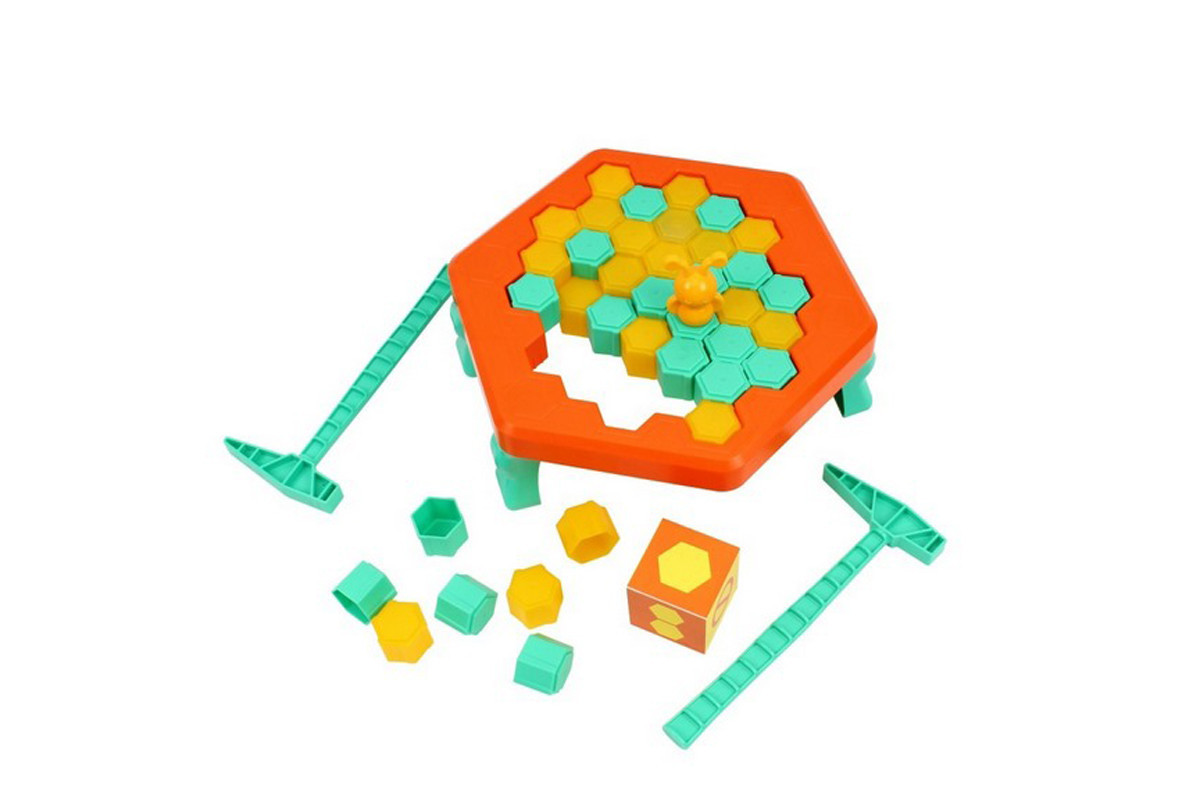 Настольная игра "Держись малыш" 9741, 1 пчелка, 2 молоточка