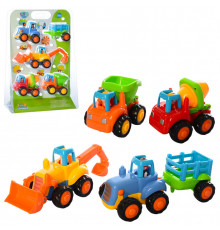 Набор игрушечных машинок Стройтехника 326m инерционные