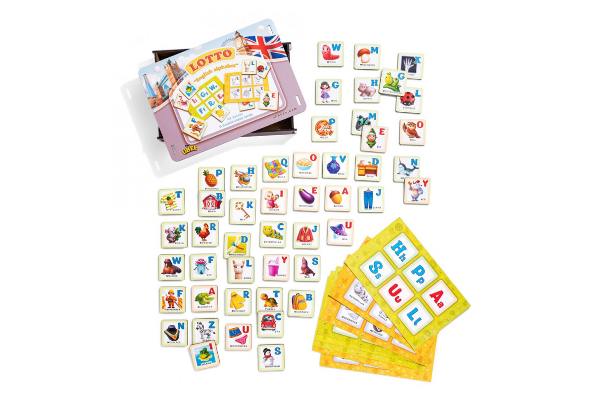 Дитяча гра Лото "Англійський алфавіт" (ПСД255) PSD255 ENG