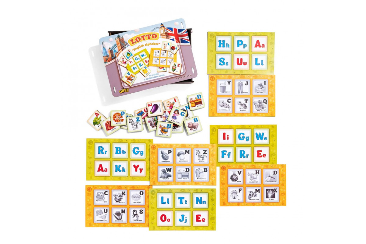 Дитяча гра Лото "Англійський алфавіт" (ПСД255) PSD255 ENG