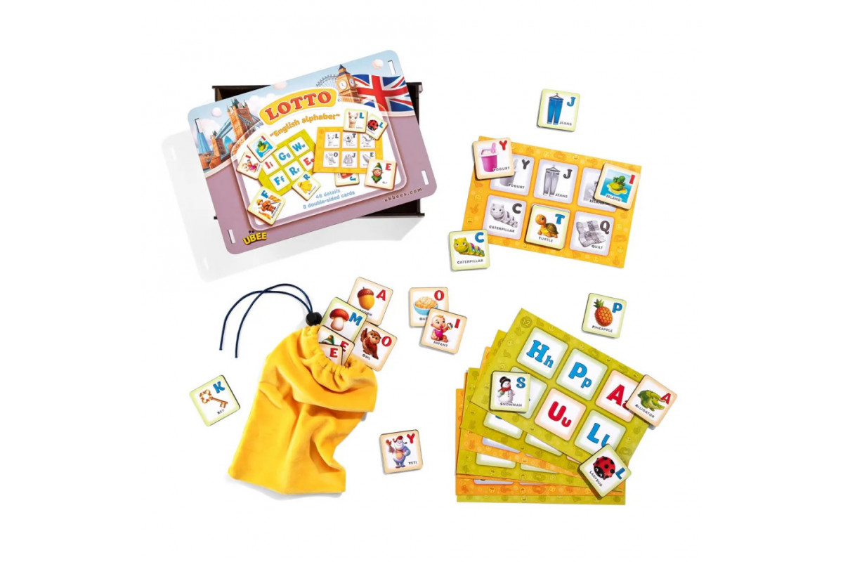 Дитяча гра Лото "Англійський алфавіт" (ПСД255) PSD255 ENG