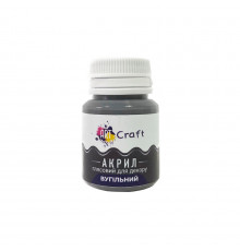 Акриловая краска глянцевая "Угольный" 20 мл AG-7508 Art Craft