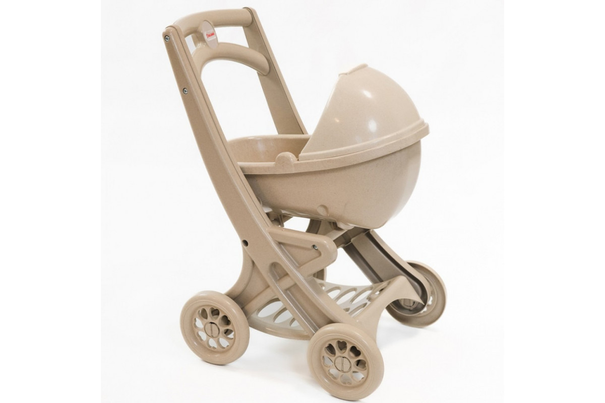 Коляска для ляльок з люлькою 0121/02eco бежевий