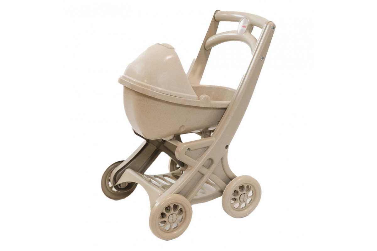Коляска для ляльок з люлькою 0121/02eco бежевий