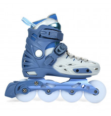 Детские раздвижные ролики A4155-M-BL, размер 35-38