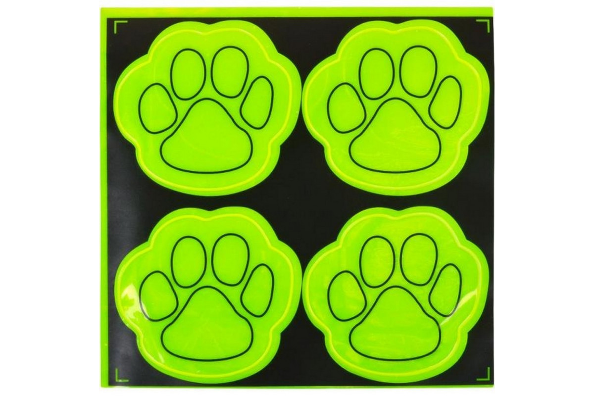 Наклейка светоотражающая "Лапа" 127-CIT 4 штуки