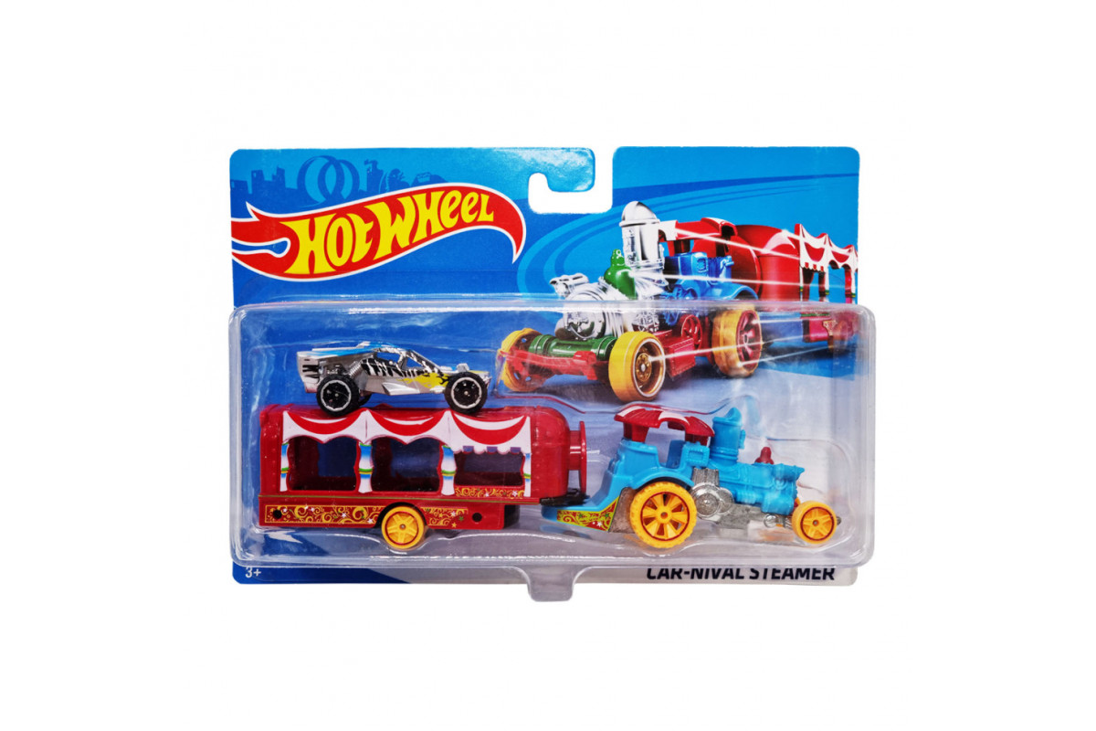 Детский игровой набор машинок T-H708-1(Silver) с трейлером