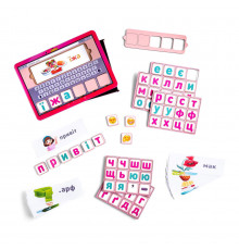 Планшет для девочек "Собери слово по картинке" Ubumblebees (ПСД199-УКР) PSD199-UKR на украинском языке