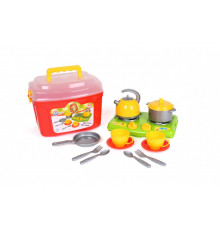 Игровой набор посудки в чемоданчике 5934TXK, 14 элементов