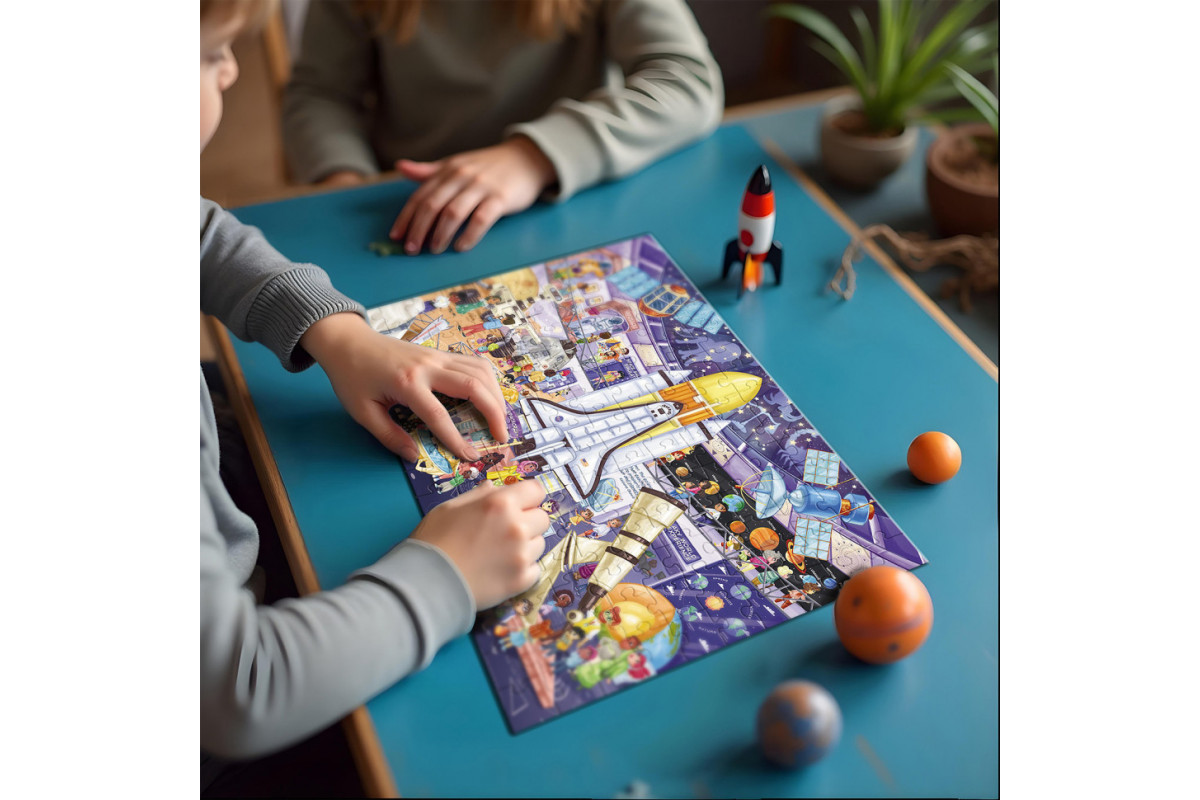 Детский виммельпазл "Музей Планетарий" 300642, 150 элементов