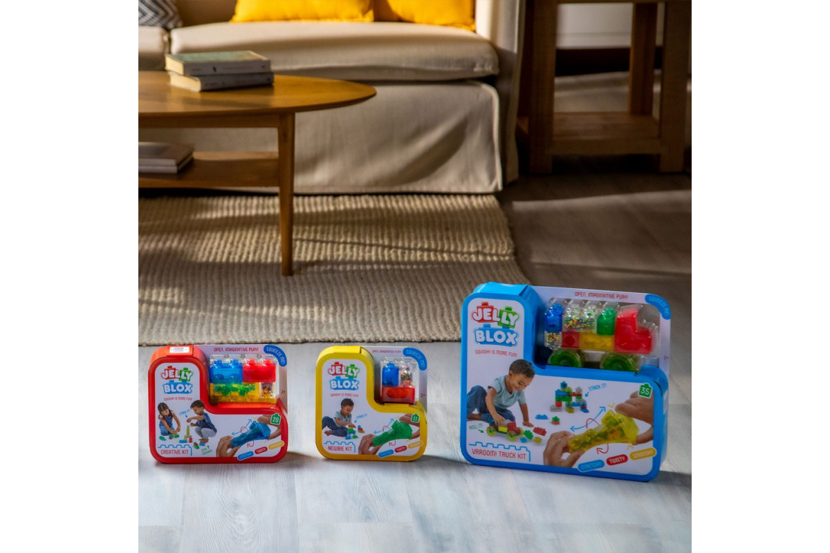 Детский сенсорный конструктор "Стартовый набор" Jelly Blox 931691, 11 деталей