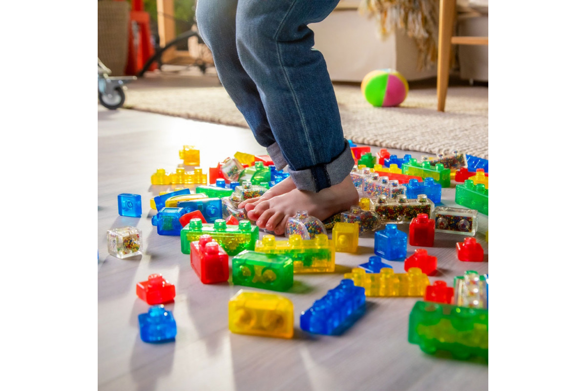 Детский сенсорный конструктор "Стартовый набор" Jelly Blox 931691, 11 деталей