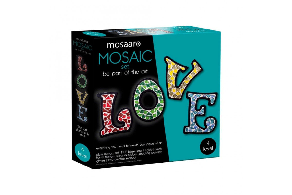 Детский набор для творчества хрустальная мозаика "Любовь" MA4003