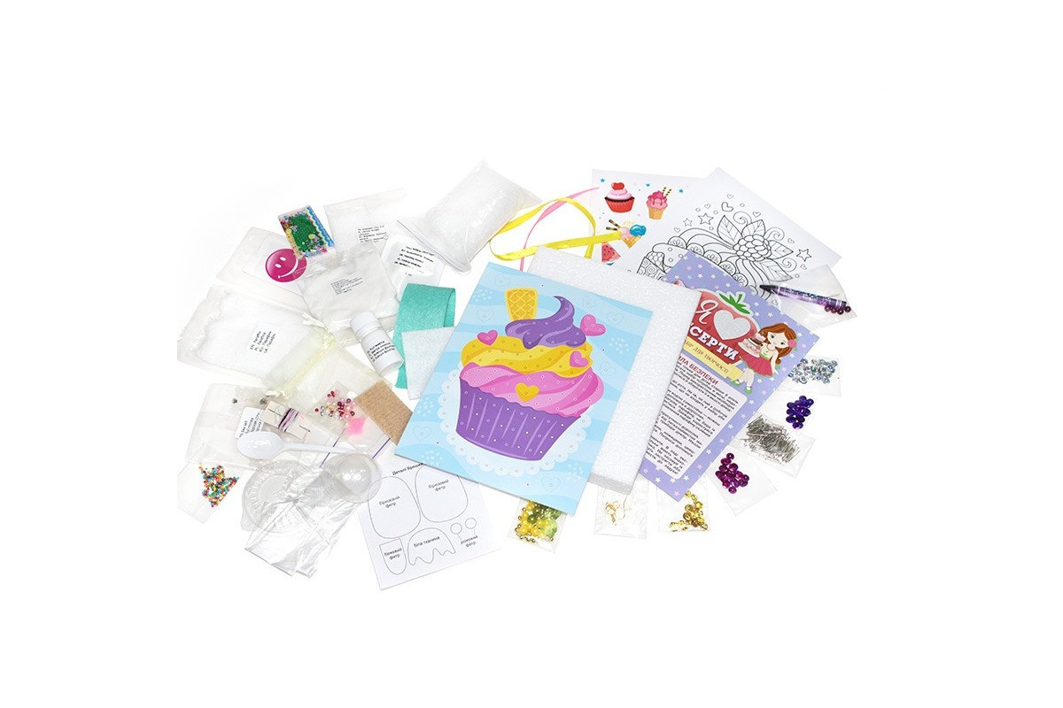 Большой набор для творчества "Я люблю десерты" 10100543, 8 изделий своими руками
