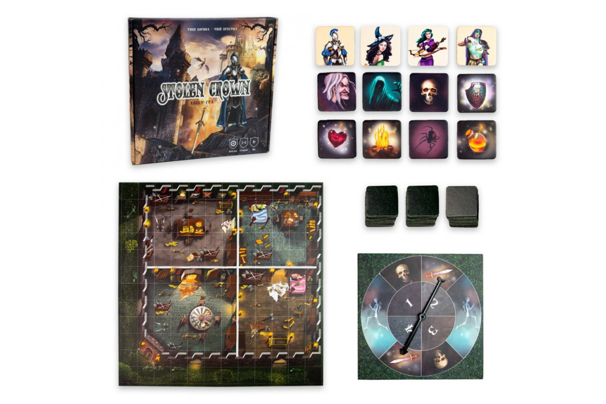 Настільна гра Stolen Crown 30811 рулетка зі стрілкою, ігрове поле