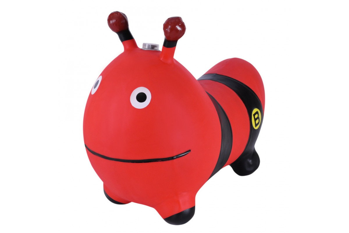 Дитяча іграшка-стрибун "Бджілка" RB2515 музика, світло Червоний