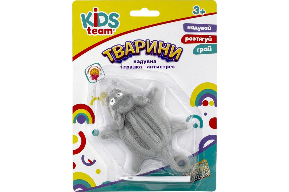 Дитяча надувна іграшка антистрес Тварини "Слон" CKS-10234C_3