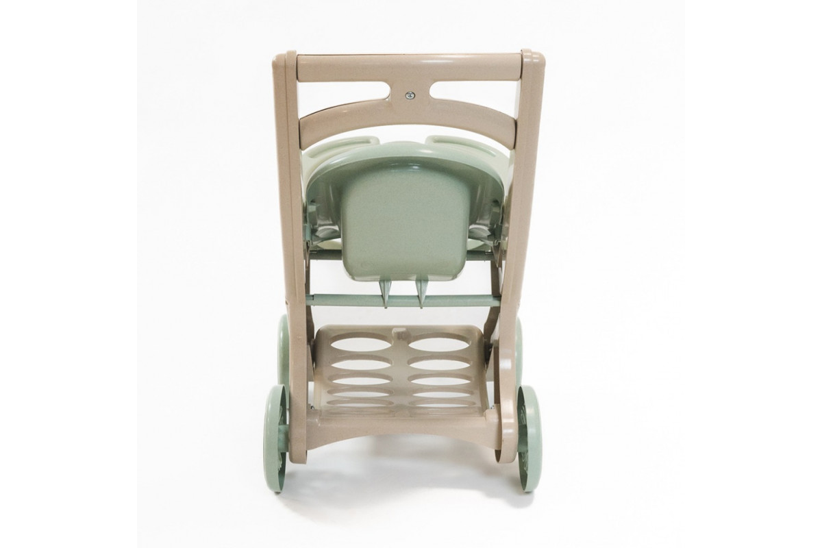 Коляска для кукол с шезлонгом 0122/01eco бирюзовый