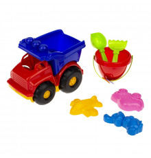 Дитяча іграшка самоскид "Тотошко" 0183 з набором для пісочниці  Темно-синій