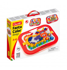 Розвиваючий набір мозаїки Quercetti 0900-Q, дошка 28х20 см 300 штук