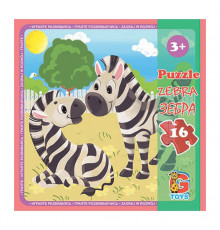 Пазлы детские "Зоопарк" LZ05, 16 элементов