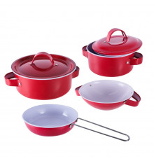 Детский набор посуды «Kitchenware» 620-B5(Red) кастрюля, сковородка