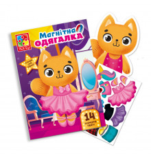 Магнитная игра Одевашка "Кошечка" Vladi Toys VT3204-34 Укр