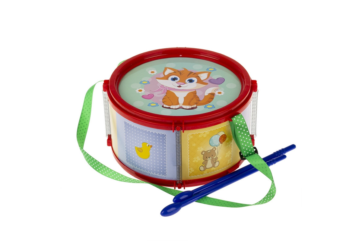 Барабан детский, маленький Colorplast 1-003 на шлейке