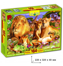 Пазлы "Львы" Энергия Плюс 82920 ЕГ-01 160 элементов