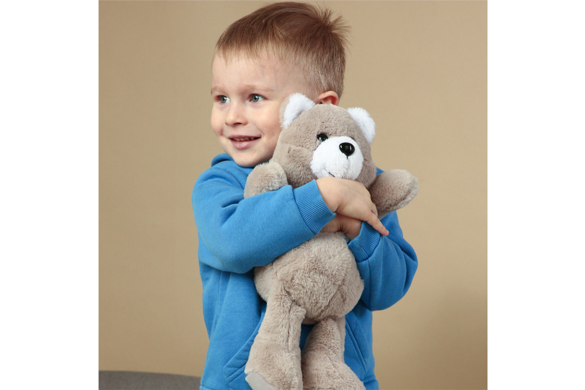 Игрушка мягконабивная пушистый Мишка МС 080501-11 35 см