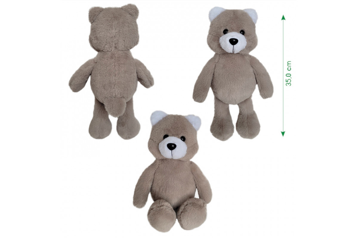 Игрушка мягконабивная пушистый Мишка МС 080501-11 35 см