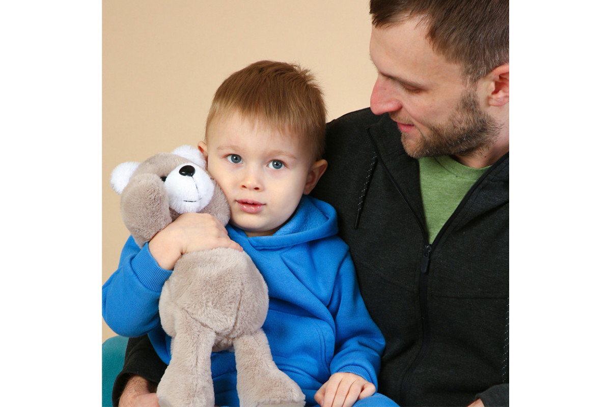 Игрушка мягконабивная пушистый Мишка МС 080501-11 35 см