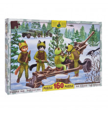 Пазлы классические Котики ВСУ Артиллеристы 84696, 160 элементов