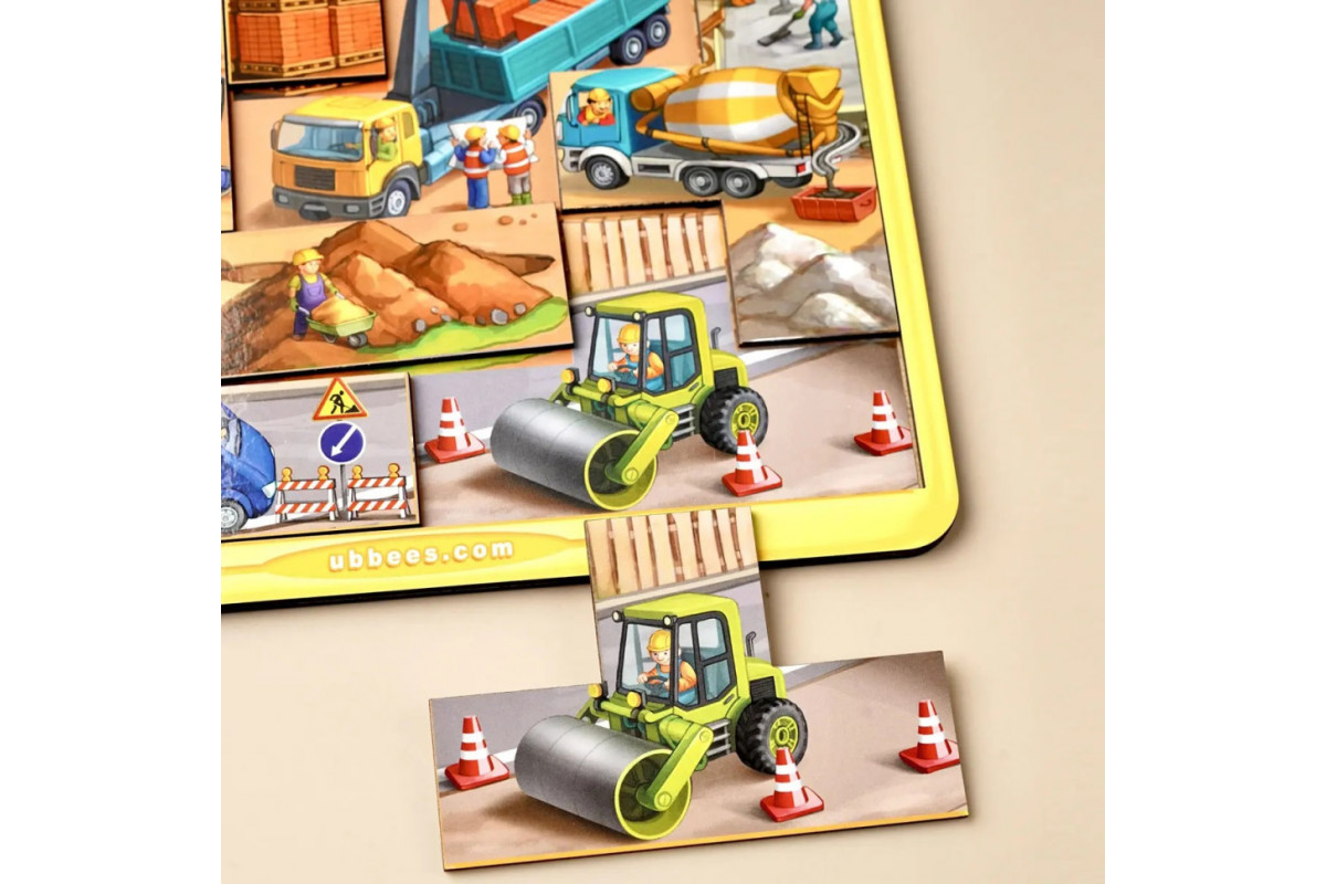 Дерев'яний тетріс великий "Будівельний майданчик" (ПСД127) PSD127