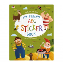 Обучающая тетрадь English for kids: My Funny ABC Sticker Book 20904 с наклейками