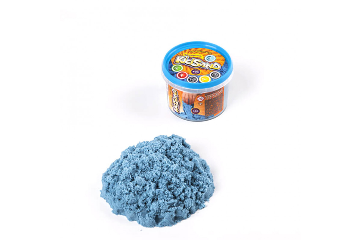 Набір креативної творчості "Кінетичний пісок "KidSand" KS-01-06, 400 гр Синій