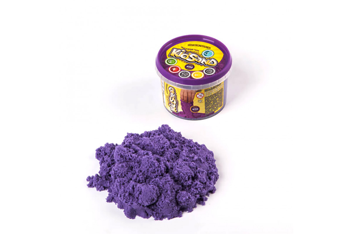 Набір креативної творчості "Кінетичний пісок "KidSand" KS-01-06, 400 гр Фіолетовий