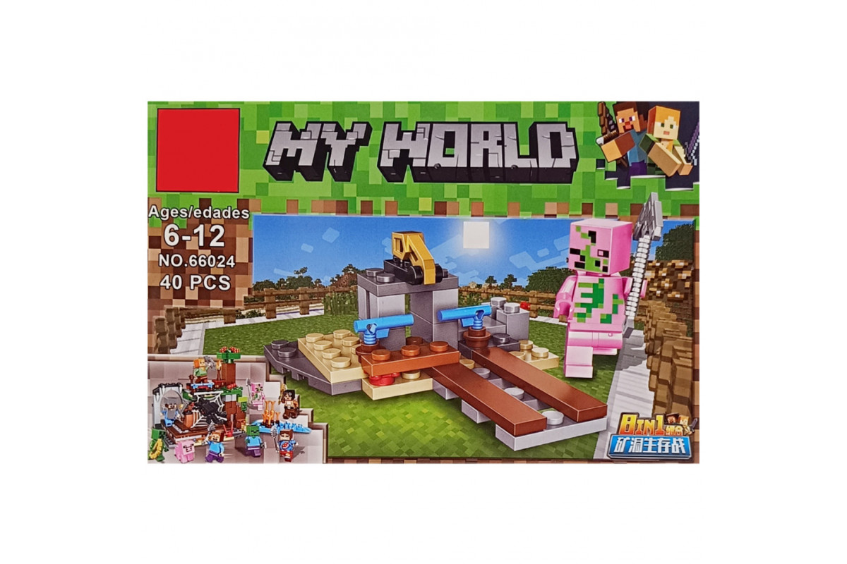 Конструктор детский "Minecraft" 66024K-5, 41 деталь